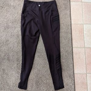 Purple full length leggings with pockets
